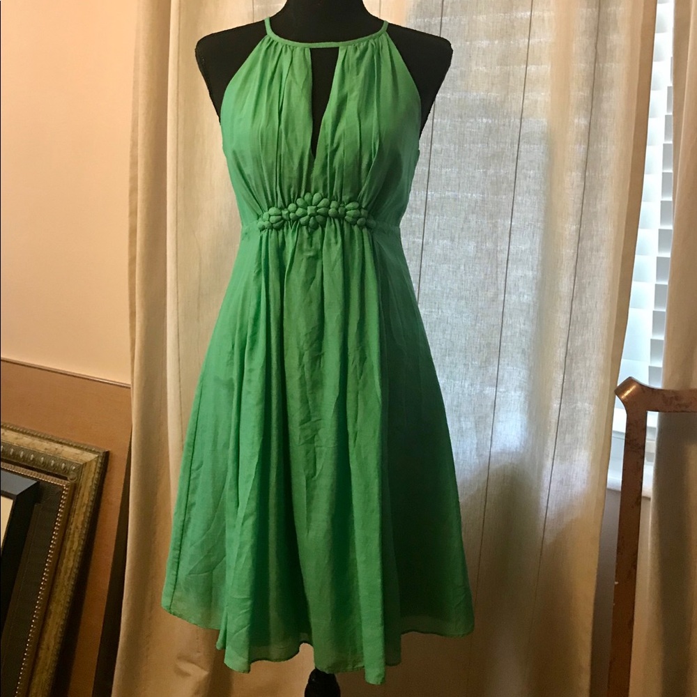 Dress -flattering Emerald green - M (fits like 4). - Picture 1 of 10